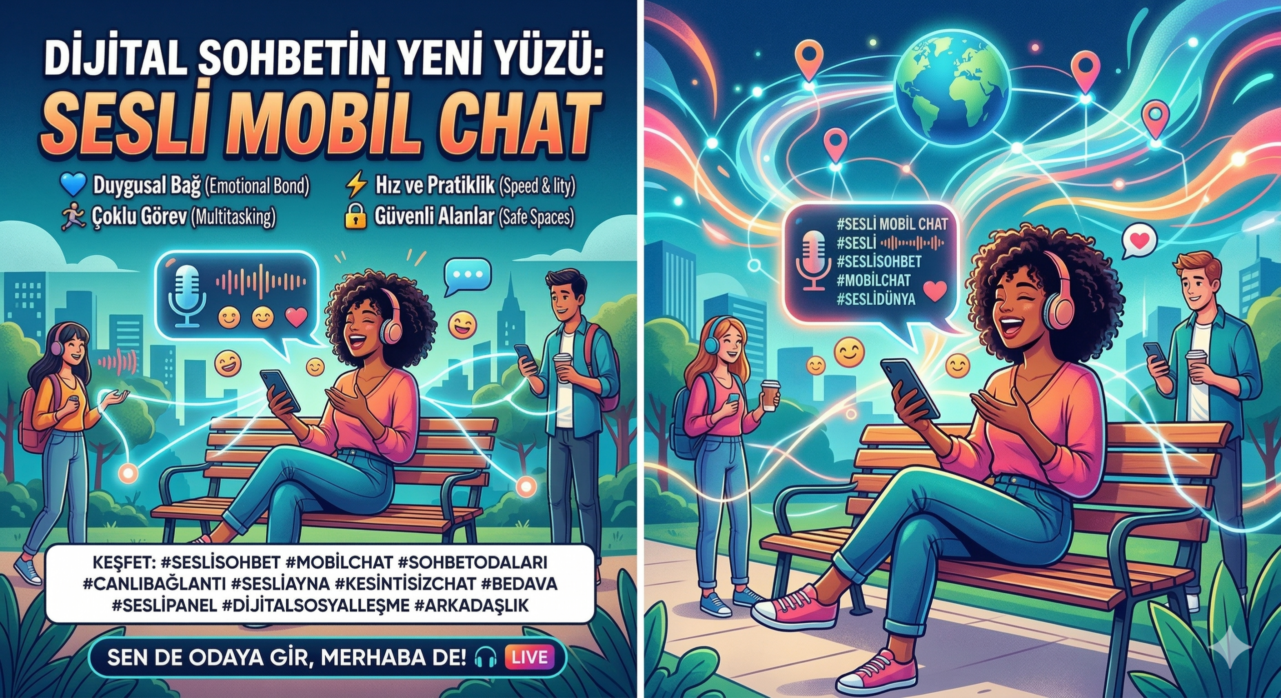 Dijital Sohbetin Yeni Yüzü Sesli Mobil Chat